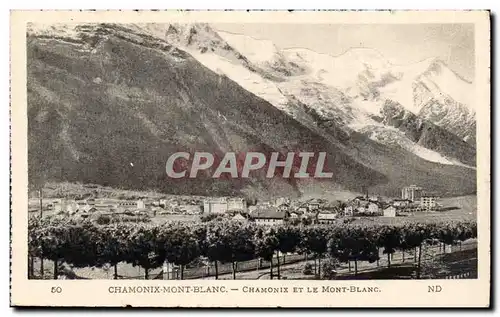 Chamonix - Le Mont Blanc - Cartes postales