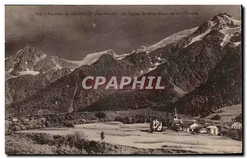 Chamonix - Le Mont Blanc - Vue des Honches - Cartes postales