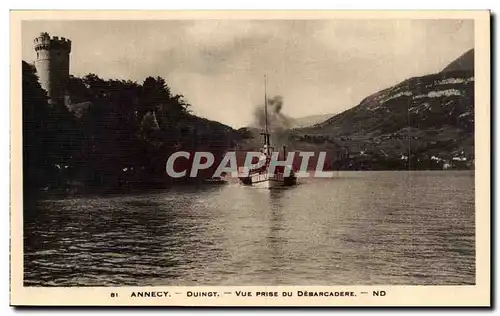 Annecy - Le Lac - Duingt - Vue prise du Debarcadere - Cartes postales