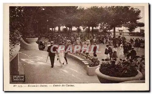 Evian les Bains - Entree du Casino - Cartes postales