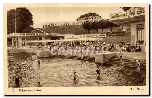 Evian les Bains - La Plage - Cartes postales