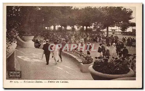 Evian les Bains - Entree du Casino - Cartes postales