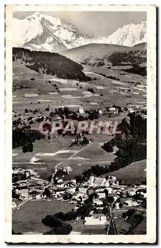 Cartes postales Megeve Vue generale et le Mont Blanc
