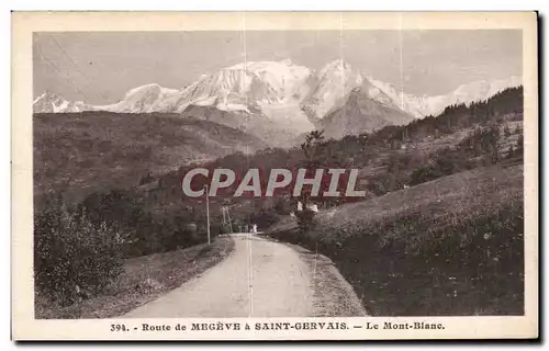 Ansichtskarte AK Megeve Route de Megeve a St Gervais Le Mont Blanc