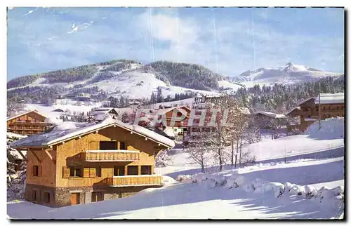 Cartes postales Megeve La ville le Mont d Arbois et le Mont blanc