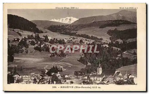 Cartes postales Megeve Miage Mont Joly