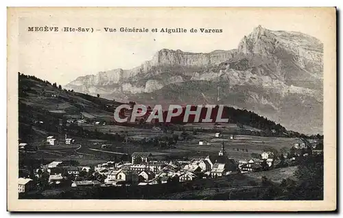 Ansichtskarte AK Megeve Vue generale et aiguille de Varens