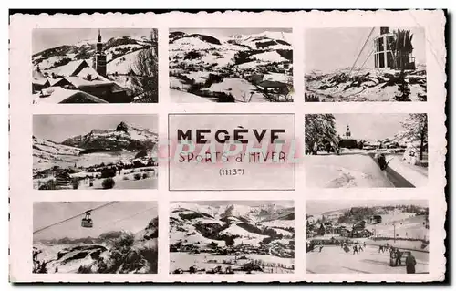 Cartes postales moderne Megeve Sports d hiver