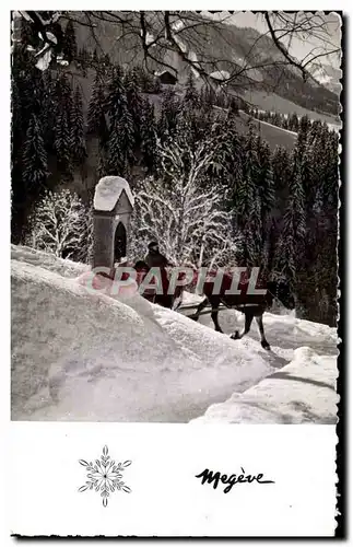 Cartes postales moderne Megeve Sur le chemin du Mont d Arbois 1113m