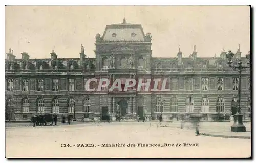 Ansichtskarte AK Paris Ministere des finances Rue de Rivoli