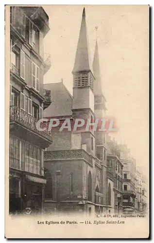 Cartes postales Paris Eglise Saint Leu