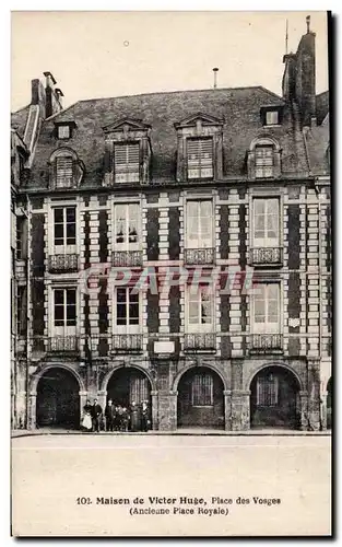 Cartes postales Paris Maison de Victor Hugo Place des Vosges Ancienne place royale