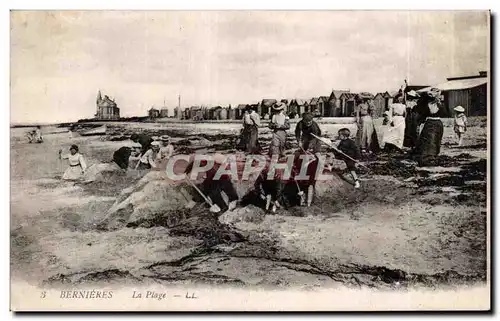 Cartes postales Bernieres La plage