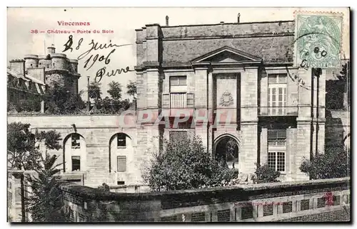 Cartes postales Vincennes Chateau Porte du bois