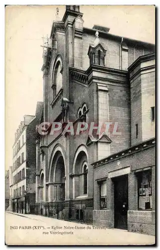 Ansichtskarte AK Paris Eglise Notre Dame du travail Rue Vercingetorix