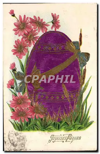 Cartes postales Fantaisie Oeufs Joyeuses Paques Easter