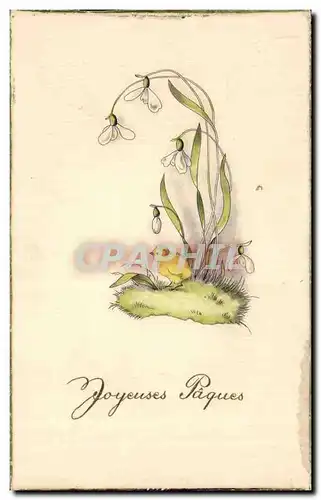 Cartes postales Fantaisie Poussin Joyeuses Paques Easter