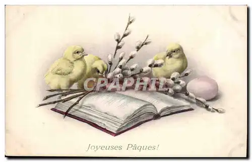 Cartes postales Fantaisie Poussins Paques Easter