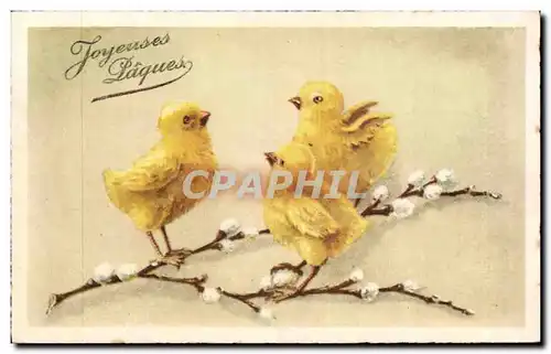 Cartes postales Fantaisie Poussins Paques Easter