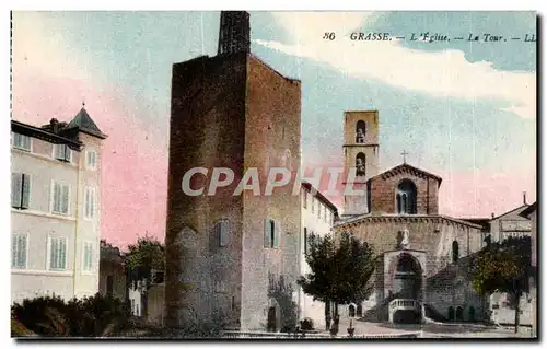 Grasse - L Eglise - La Tour - Ansichtskarte AK