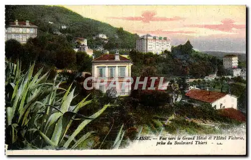 Grasse - Vue vers le Grand Hotel et l Hotel Victoria - Cartes postales