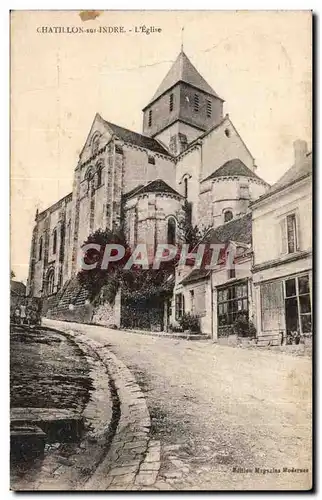 Chatillon sur Indre - L Eglise - Cartes postales