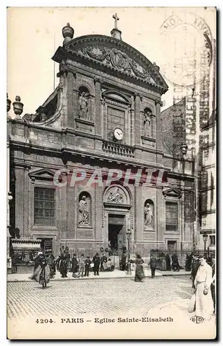 Paris - 3 - Eglise Sainte Elisabeth - Ansichtskarte AK