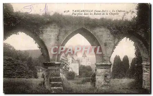 Tancarville - Le Chateau - Ruines de la Chapelle - Ansichtskarte AK