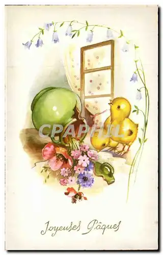 Fetes - Voeux - Holiday - Paques - Easter - Ostern - chicks - ooops - Cartes postales