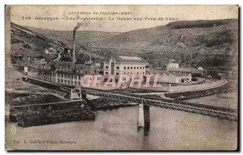 Besancon - Les Papeteries - Le Doubs aux Pres de Vaux - Cartes postales