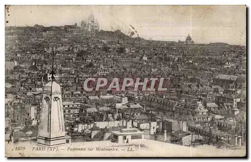 Paris - 11 - Panorama sur Montmartre - Cartes postales