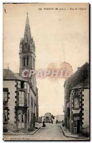 Torfou - Rue de l Eglise - Cartes postales