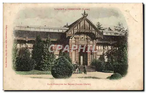 Cartes postales Nogent sous Vernisson Ecole forestiere des Barres (ancien chalet)