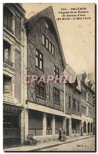 Cartes postales Orleans Facade de la maison de Jeanne d arc