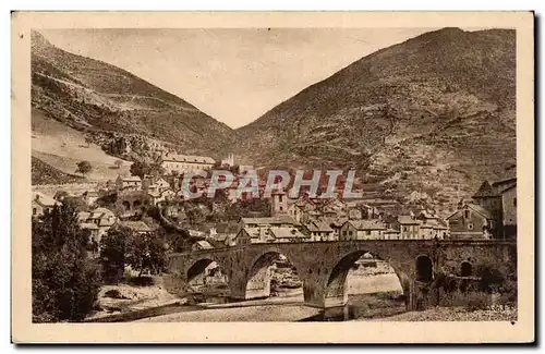 Cartes postales Gorges du Tarn Ste Enimie Vue generale