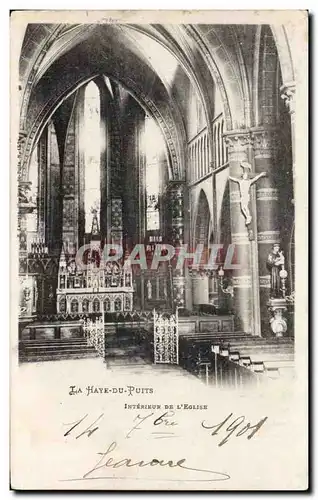 Cartes postales La Haye du Puits Interieur de l eglise