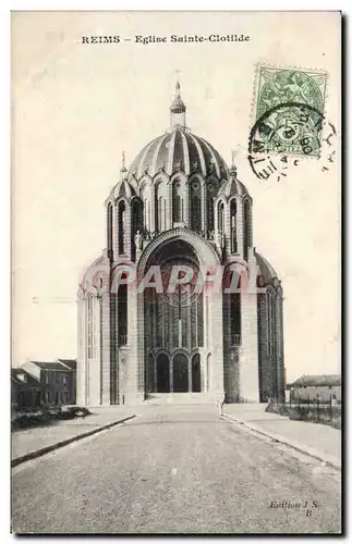 Ansichtskarte AK Reims Eglise Sainte Clotilde