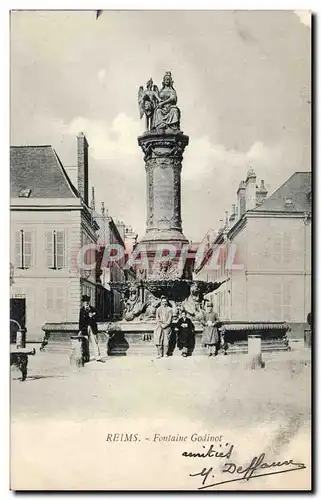 Cartes postales Reims Fontaine Godinot