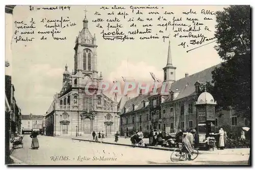 Ansichtskarte AK Reims Eglise St Maurice