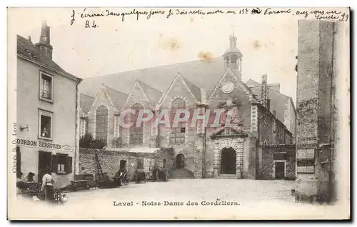 Cartes postales Laval Notre Dame des Cordeliers