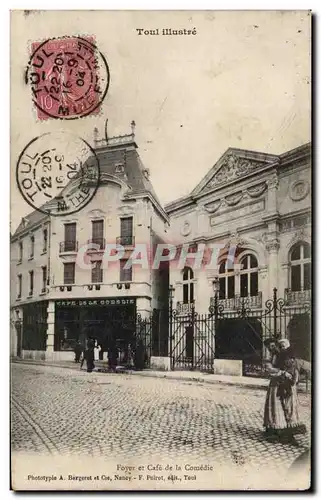 Cartes postales Toul Foyer et cafe de la comedie