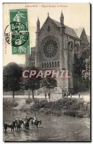 Cartes postales Bar le Duc L eglise et l Ornain