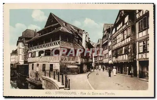 Ansichtskarte AK Strasbourg Rue du bain aux plantes