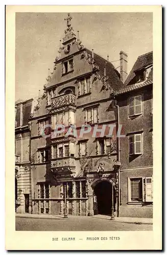 Cartes postales Colmar Maison des tetes