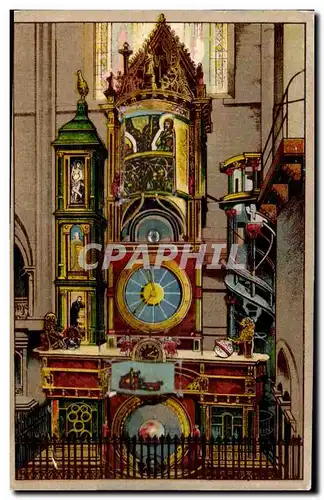 Ansichtskarte AK CARTE SYSTEME Strasbourg Horloge astronomique de la cathedrale