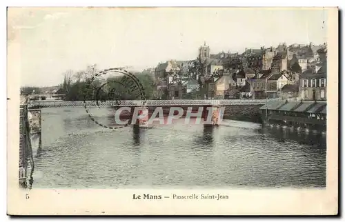 Ansichtskarte AK Le Mans Passerelle Saint Jean