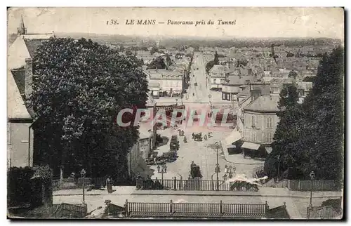 Cartes postales Le Mans Panorama pris du tunnel