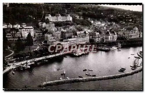 Cartes postales moderne Evian les Bains Vue aerienne sur le port et les hotels