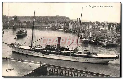 Dieppe - L Avant Port Bateau voilier - Cartes postales