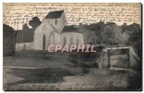 Vaux sur Seine - L Eglise et le Pont - Cartes postales